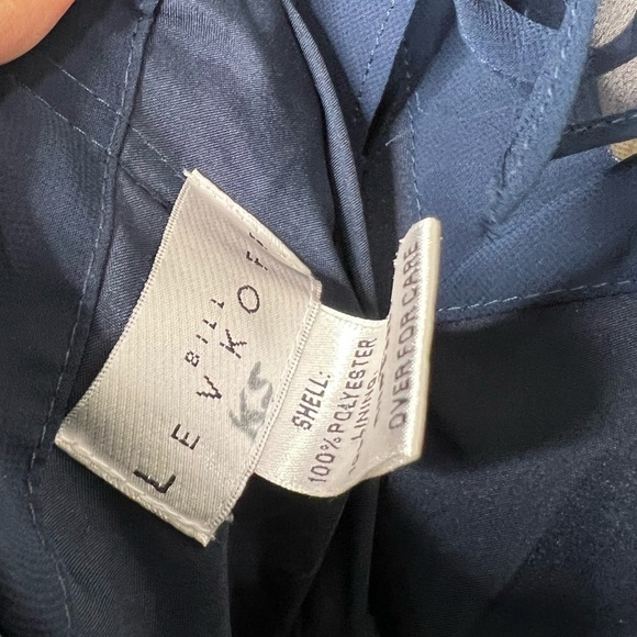 Bill Levkoff Louisa Chiffon Sweetheart A-Line Princess Dress Navy size 2 - Picture 9 of 9